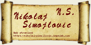 Nikolaj Simojlović vizit kartica